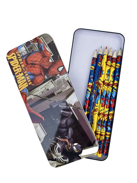 spider-man metal box|spider-man pencil box.